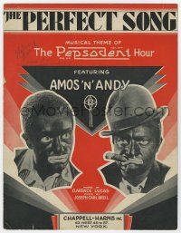 5h335 PERFECT SONG sheet music '29 Amos 'n' Andy's theme from radio program, great image!