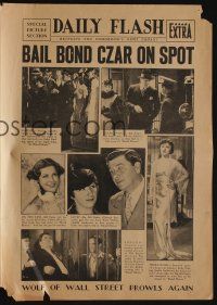 5h006 BLOOD MONEY herald '33 cop turned bail bondsman George Bancroft in & out of trouble!