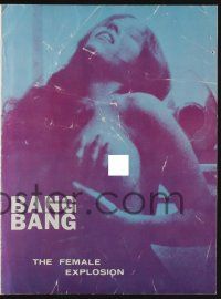 5h473 BANG BANG pressbook '70 sexy close image, a sexual explosion featuring sexy Jo Ann Martin!