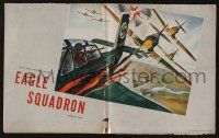 5h593 EAGLE SQUADRON pressbook '42 Robert Stack, sexy Diana Barrymore, cool World War II art!