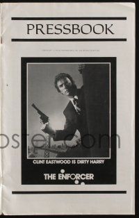 5h596 ENFORCER pressbook '76 classic images of Clint Eastwood as Dirty Harry with his gun!