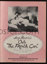 5h623 FRENCH CANCAN pressbook '55 Jean Renoir, Jean Gabin, Francoise Arnoul, Moulin Rouge!