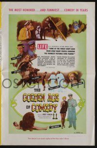 5h648 GOLDEN AGE OF COMEDY pressbook '58 Laurel & Hardy, Jean Harlow, winner of 2 Academy Awards!