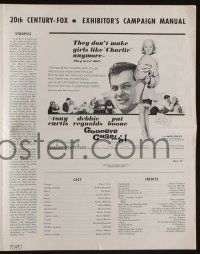5h650 GOODBYE CHARLIE pressbook '64 Tony Curtis, sexy barely-dressed Debbie Reynolds, Pat Boone