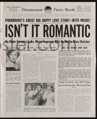 5h706 ISN'T IT ROMANTIC pressbook '48 Veronica Lake, Paramount's big happy love story with music!