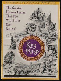 5h728 KING OF KINGS pressbook '61 Nicholas Ray Biblical epic, Jeffrey Hunter as Jesus!