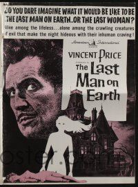 5h739 LAST MAN ON EARTH pressbook '64 AIP, Vincent Price is among the lifeless, cool art!