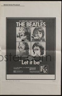 5h747 LET IT BE pressbook '70 Beatles, John Lennon, Paul McCartney, Ringo Starr, George Harrison