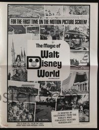 5h771 MAGIC OF WALT DISNEY WORLD pressbook '72 great theme park scenes, the first time on screen!