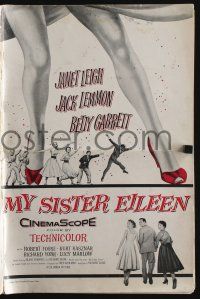 5h811 MY SISTER EILEEN pressbook '55 Janet Leigh, Jack Lemmon & Betty Garrett!