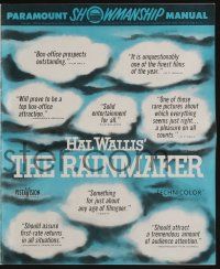 5h854 RAINMAKER pressbook '56 Burt Lancaster & Katharine Hepburn, great western images!