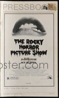 5h866 ROCKY HORROR PICTURE SHOW pressbook R79 includes a great 8x10 still of Peter Hinwood!