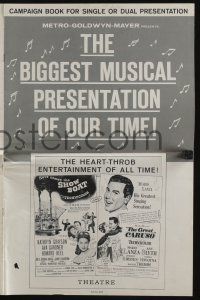 5h895 SHOW BOAT/GREAT CARUSO pressbook '60s the biggest musical presentation of our time!