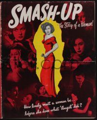 5h902 SMASH-UP pressbook '46 Susan Hayward is possessed by her love for the man in her heart!