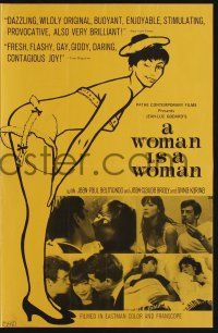 5h989 WOMAN IS A WOMAN pressbook '61 Jean-Luc Godard, Jean-Paul Belmondo, sexy Anna Karina!