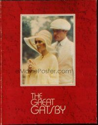 5h096 GREAT GATSBY souvenir program book '74 Robert Redford, Mia Farrow, F. Scott Fitzgerald