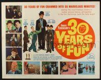 5j431 30 YEARS OF FUN 1/2sh '63 Charley Chase, Buster Keaton, Laurel & Hardy!