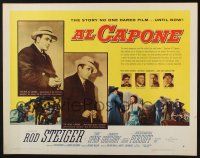 5j435 AL CAPONE style B 1/2sh '59 cool comparison of Rod Steiger to the most notorious gangster!