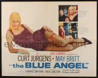 5j476 BLUE ANGEL 1/2sh '59 Curt Jurgens, full-length image of sexy May Britt!