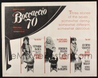 5j479 BOCCACCIO '70 1/2sh '62 sexy Loren, Ekberg & Schneider, plus Fellini, De Sica & Visconti!