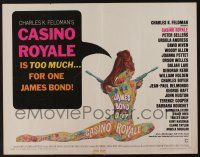 5j504 CASINO ROYALE 1/2sh '67 James Bond spy spoof, sexy psychedelic art by Robert McGinnis!