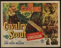 5j509 CAVALRY SCOUT 1/2sh '55 western action image of cowboy Rod Cameron w/ gattling gun!