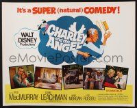 5j513 CHARLEY & THE ANGEL 1/2sh '73 Disney, Fred MacMurray, Cloris Leachman, supernatural comedy!