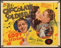 5j517 CHOCOLATE SOLDIER 1/2sh '41 close up of Nelson Eddy singing to beautiful Rise Stevens!