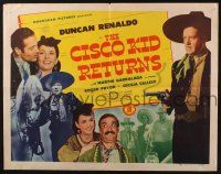 5j519 CISCO KID RETURNS 1/2sh '45 great images of Duncan Renaldo as O. Henry's cowboy hero!