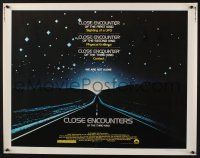 5j524 CLOSE ENCOUNTERS OF THE THIRD KIND 1/2sh '77 Steven Spielberg sci-fi classic!