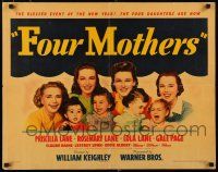 5j579 FOUR MOTHERS style A 1/2sh '41 Priscilla, Rosemary & Lola Lane plus Gale Page with babies!