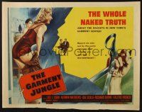 5j588 GARMENT JUNGLE style B 1/2sh '57 Lee J. Cobb,whole naked truth about New York's garment center
