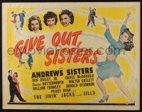 5j600 GIVE OUT SISTERS 1/2sh '42 Andrews Sisters, Dan Dailey, Grace McDonald!
