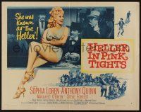 5j623 HELLER IN PINK TIGHTS style B 1/2sh '60 sexy blonde Sophia Loren & gamblers!