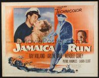5j651 JAMAICA RUN 1/2sh '53 Ray Milland, sexy Arlene Dahl & Wendell Corey in the Caribbean!