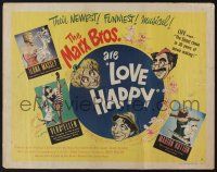 5j689 LOVE HAPPY style B 1/2sh '49 Marx Brothers and sexy girls in musical Girlesque!