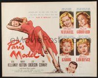 5j740 PARIS MODEL 1/2sh '53 sexy Marilyn Maxwell, Paulette Goddard & Eva Gabor!