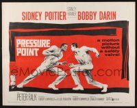 5j748 PRESSURE POINT 1/2sh '62 Sidney Poitier squares off against Bobby Darin, cool art!
