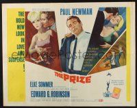 5j751 PRIZE 1/2sh '63 Howard Terpning art of Paul Newman in suit and tie & sexy Elke Sommer!