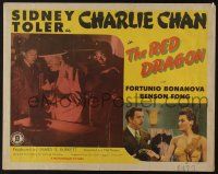 5j756 RED DRAGON 1/2sh '45 Sidney Toler as Asian detective Charlie Chan, Benson Fong, Willie Best!