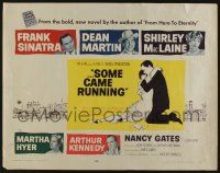 5j780 SOME CAME RUNNING style B 1/2sh '59 art of Sinatra, Dean Martin & Shirley MacLaine!