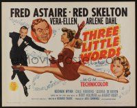 5j805 THREE LITTLE WORDS 1/2sh R63 art of Fred Astaire, Red Skelton & dancing Vera-Ellen!