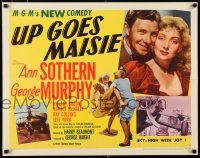 5j820 UP GOES MAISIE style B 1/2sh '46 Ann Sothern, George Murphy, wacky helicopter images!