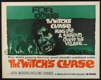 5j838 WITCH'S CURSE 1/2sh '63 Kirk Morris as Maciste walked with 100 years of terror & death!