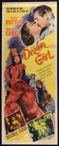 5j103 DREAM GIRL insert '48 Betty Hutton did what every girl wants to do, and doesn't dare!