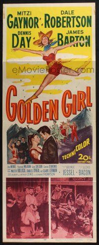 5j138 GOLDEN GIRL insert '51 art of sexy Mitzi Gaynor, Dale Robertson & Dennis Day!