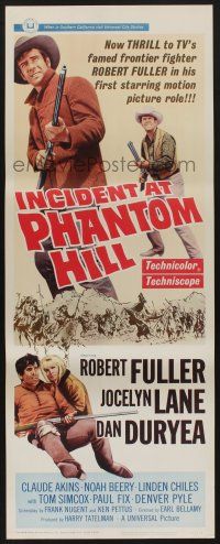 5j172 INCIDENT AT PHANTOM HILL insert '65 Robert Fuller, sexy Jocelyn Lane, Dan Duryea