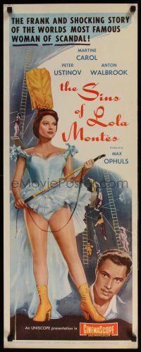 5j211 LOLA MONTES insert '59 Max Ophuls, art of sexy circus performer Martine Carol!