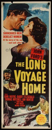 5j214 LONG VOYAGE HOME insert R48 John Ford, art of sailors John Wayne & Thomas Mitchell!