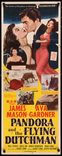 5j254 PANDORA & THE FLYING DUTCHMAN insert '51 great images of James Mason & sexy Ava Gardner!